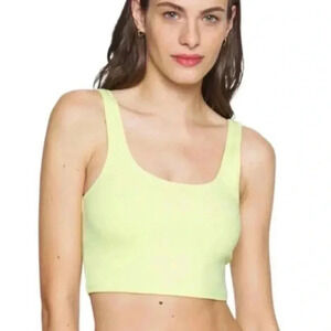NWT Good American Key Lime Good Scuba Swim Tank, Size XS